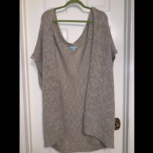 She + Sky Short Sleeve Oversized Sweater Cardigan